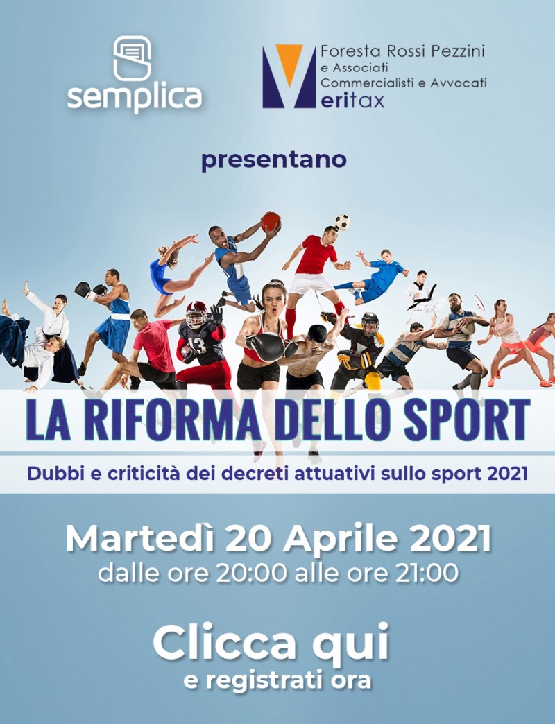 LA RIFORMA DELLO SPORT Dubbi E Criticit Dei Decreti Attuativi Sullo 